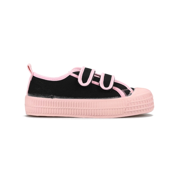 Kids' Novesta S.M.Kid Velcro 60 Blk / 333 Pnk Sneakers Black / Pink | 3ITQTw9rZIL