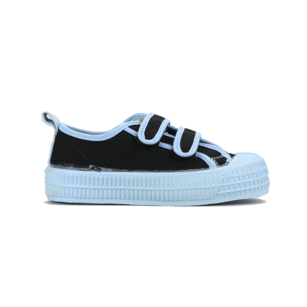 Kids' Novesta S.M.Kid Velcro 60 Blk / 914 Skbl Sneakers Black Blue | m7nAY4YnskK