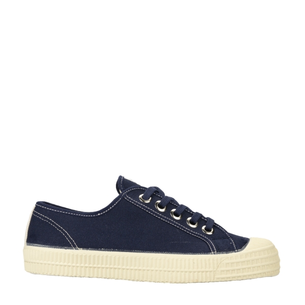 Men's Novesta S.M. 27 99 Bg / 106 Ecru Flat Shoes Dark Blue | 5nAtxZhBRVt