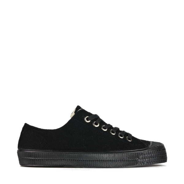 Men's Novesta S.M.Felt / 615 Flat Shoes Black | IsosVBjHFxL
