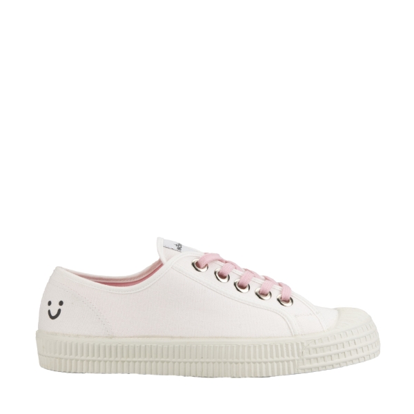 Women's Novesta S.M. Pes V Nudzi 10wht pnk / 110 Flat Shoes Light Pink | mbIPnHrhRj5