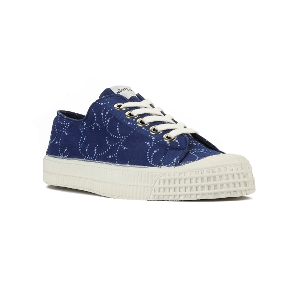 Women's Novesta S.M. print Flat Shoes Blue | j6RVYMoexGl